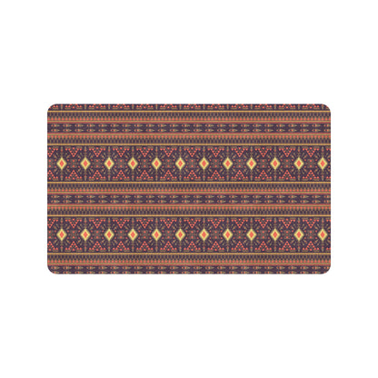 Southwest Ethnic Design Themed Print Rubber Doormat