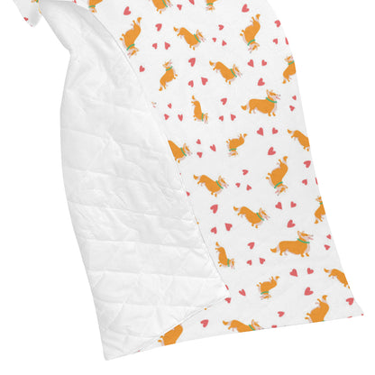 Cardigan Welsh Corgis Pattern Print Design 04 Premium Quilt