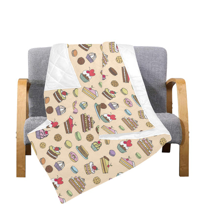 Cake Pattern Print Design 03 Premium Quilt