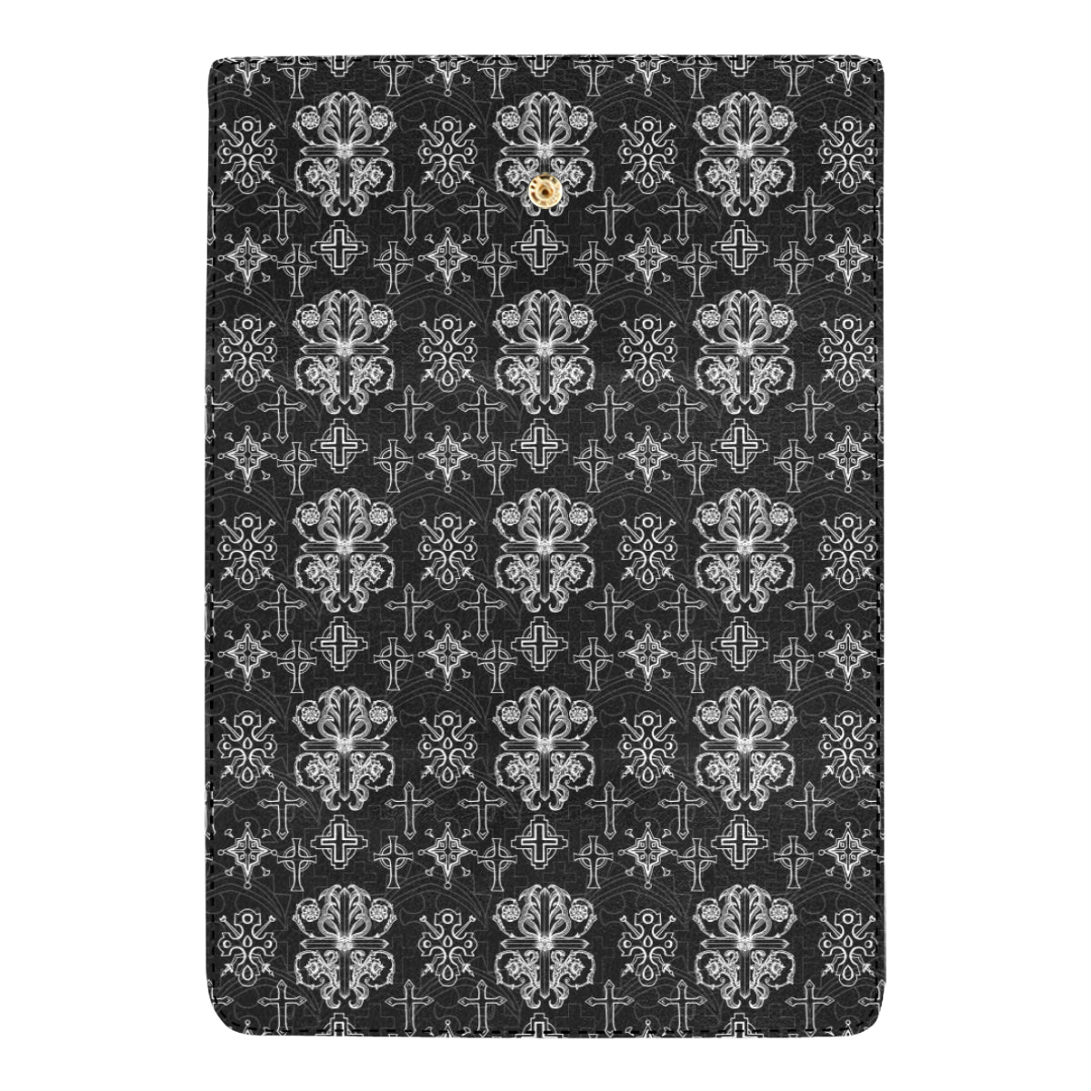 Cross Pattern Print Design 04 Women's Trifold Wallet