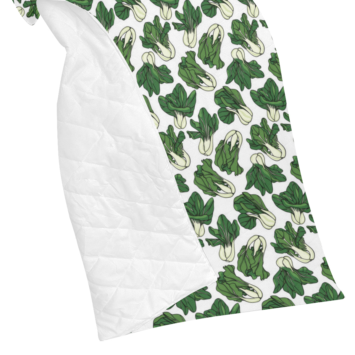 Bok Choy Pattern Print Design 02 Premium Quilt