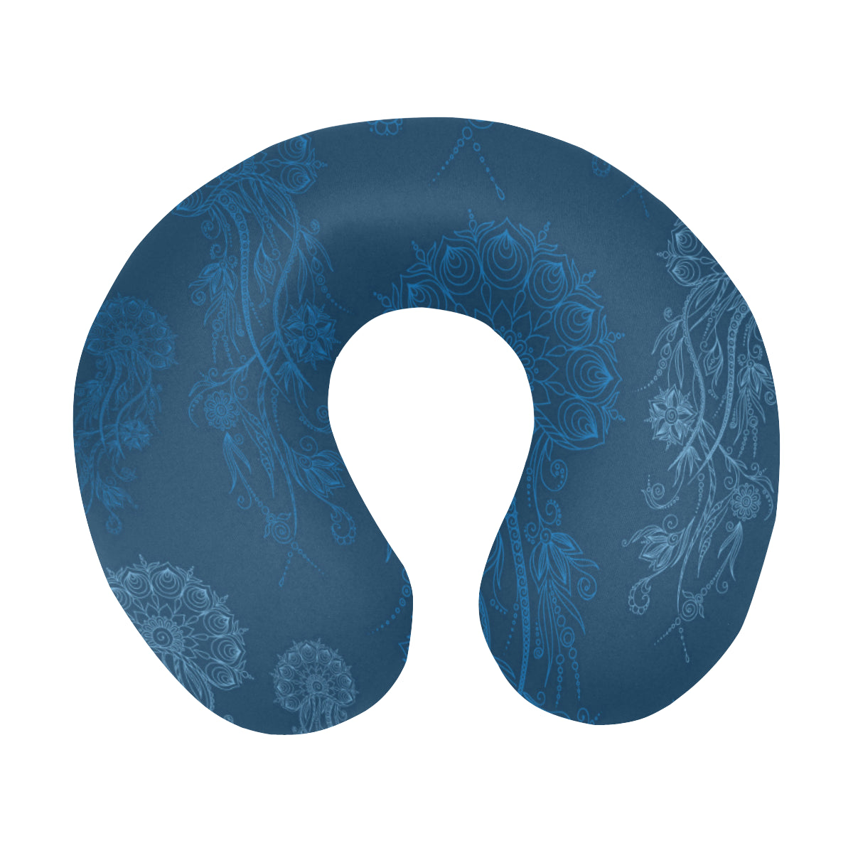 Jellyfish Pattern Print Design 01 U-Shaped Travel Neck Pillow