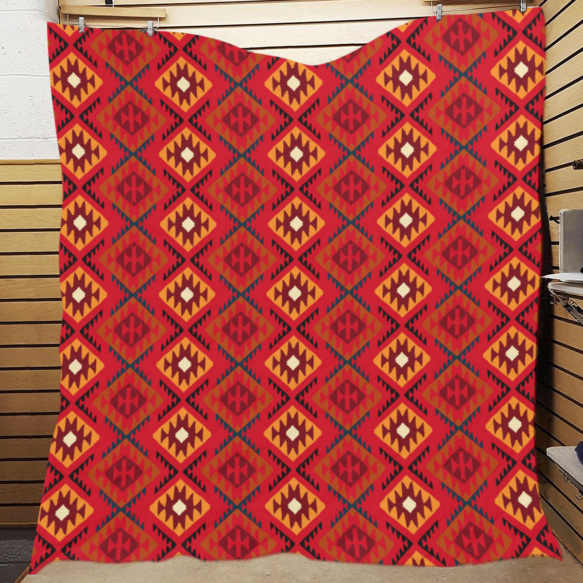 Aztec Pattern Print Design 06 Premium Quilt