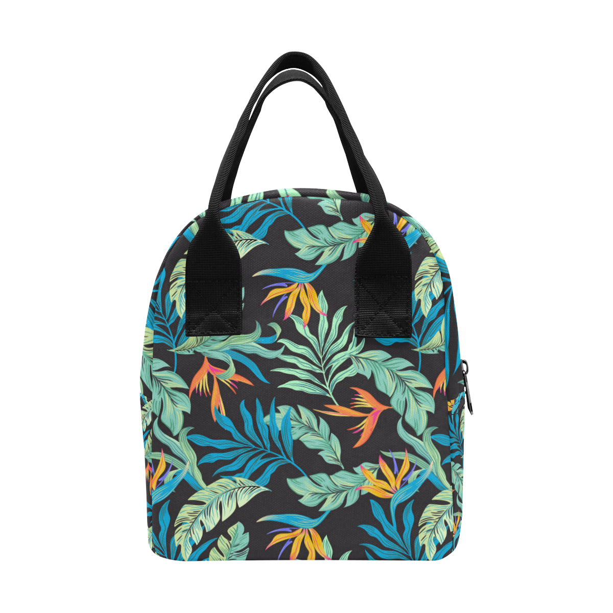 Tropical Palm Leaves Hawaiian Flower Insulated Lunch Bag