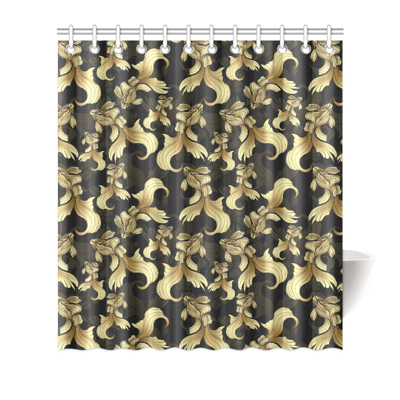 Goldfish Pattern Print Design 02 Shower Curtain
