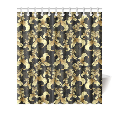 Goldfish Pattern Print Design 02 Shower Curtain
