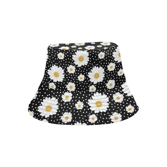 Daisy Pattern Print Design DS02 Unisex Bucket Hat
