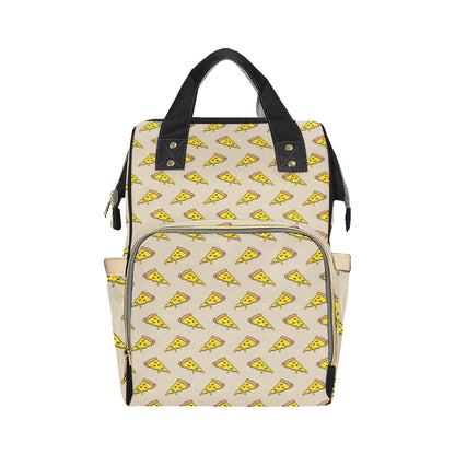 Pizza Pattern Print Design A04 Diaper Bag Backpack