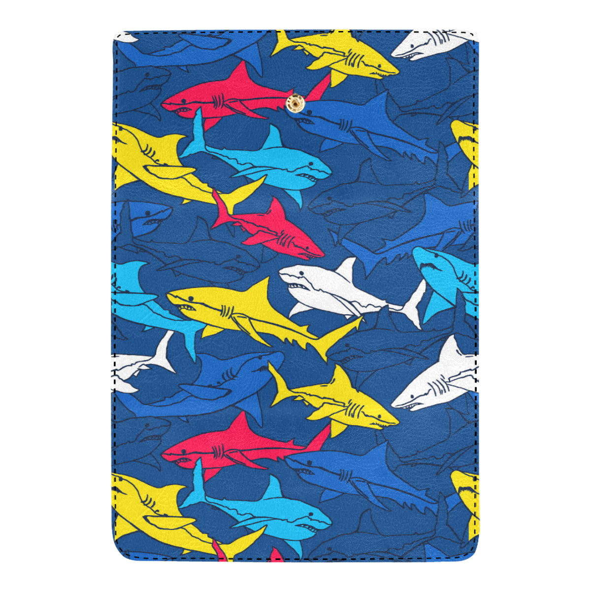 Shark Color Pattern Women's Trifold Wallet