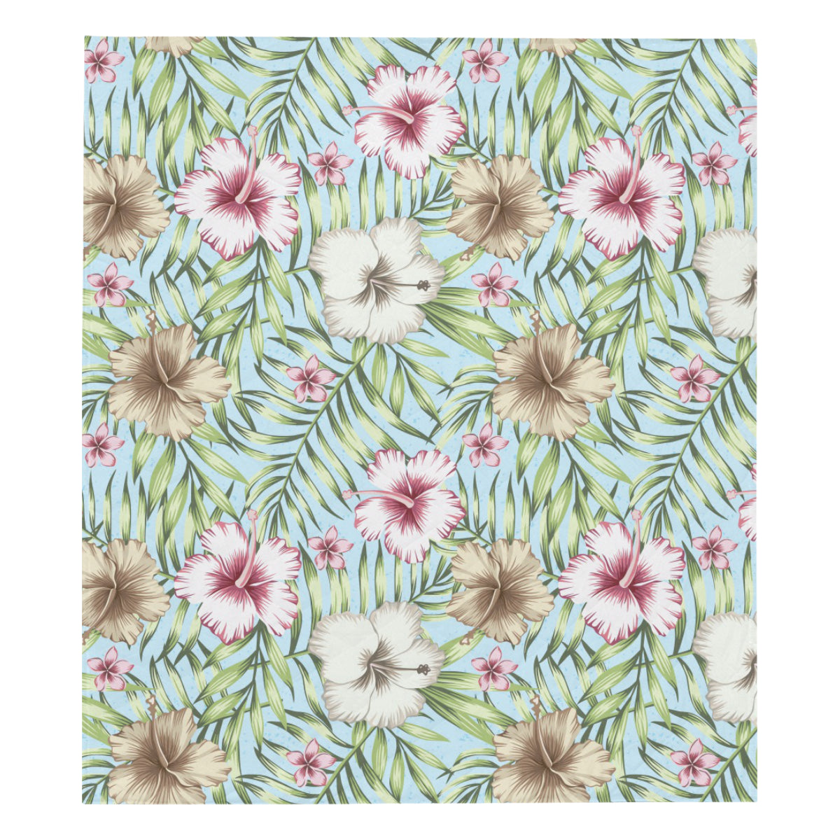 Tropical Flower Pattern Print Design TF05 Premium Quilt