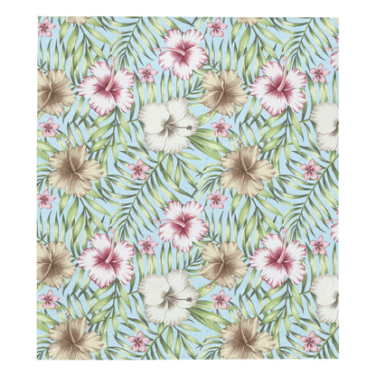 Tropical Flower Pattern Print Design TF05 Premium Quilt