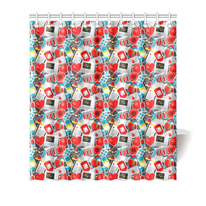 Phlebotomist Medical Themed Shower Curtain