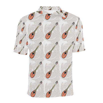 Mandolin Pattern Print Design 03 Men Polo Shirt