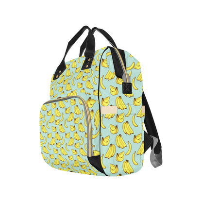 Banana Pattern Print Design BA04 Diaper Bag Backpack