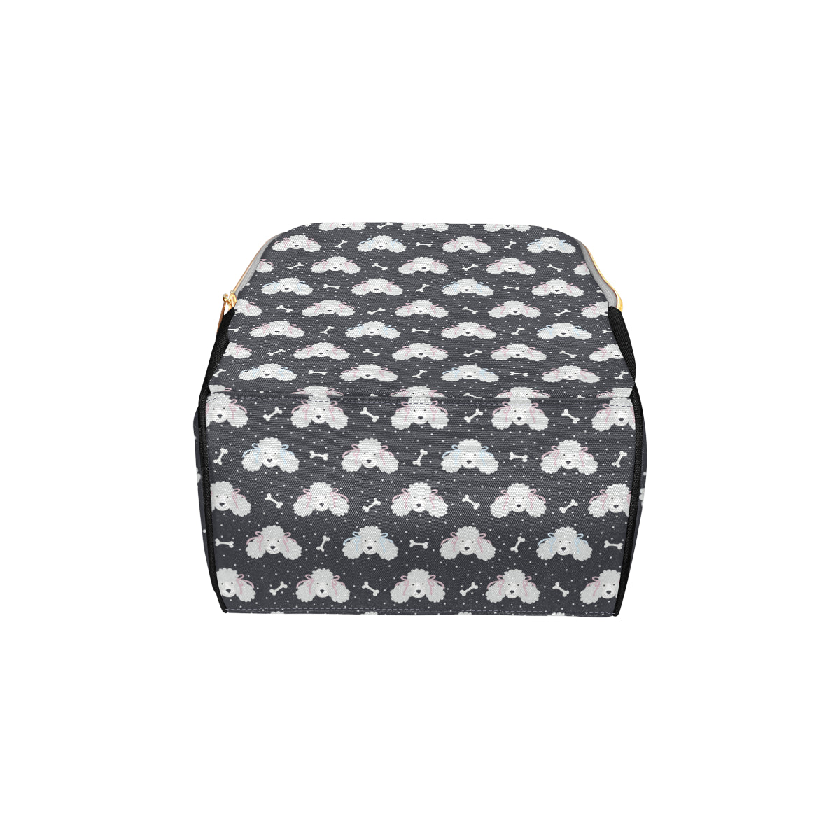 Poodle Pattern Print Design A03 Diaper Bag Backpack