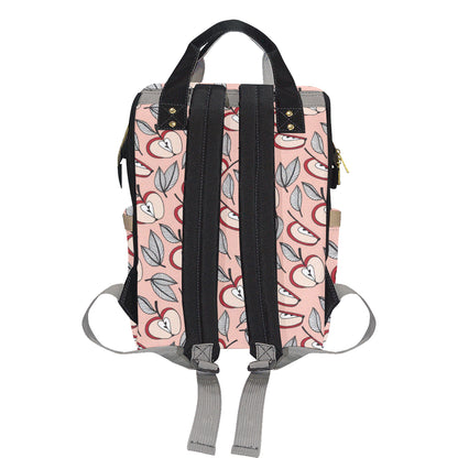 Apple Pattern Print Design AP04 Diaper Bag Backpack