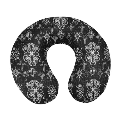 Cross Pattern Print Design 04 U-Shaped Travel Neck Pillow