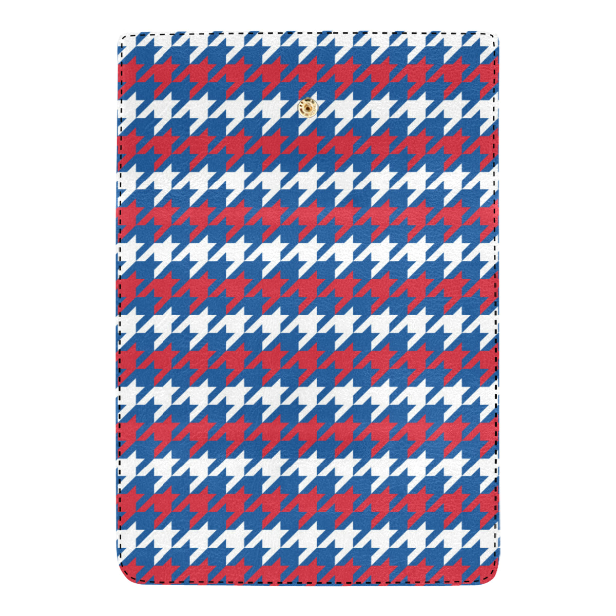 Patriotic Houndstooth Pattern Print Design A02 Women's Trifold Wallet