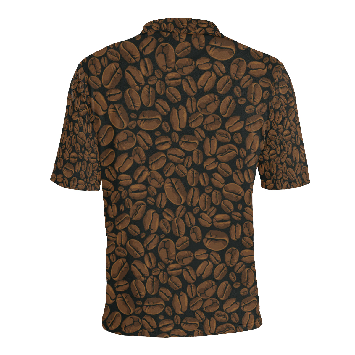Coffee Pattern Print Design 01 Men Polo Shirt