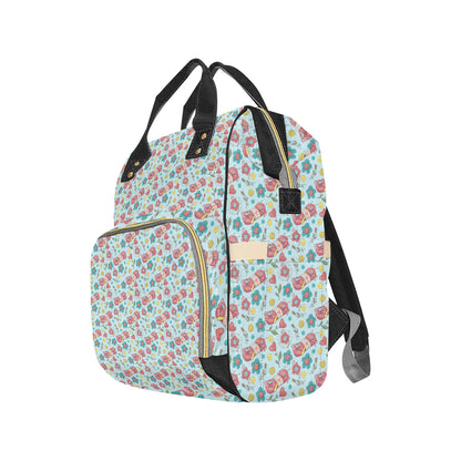 Crochet Pattern Print Design 01 Diaper Bag Backpack