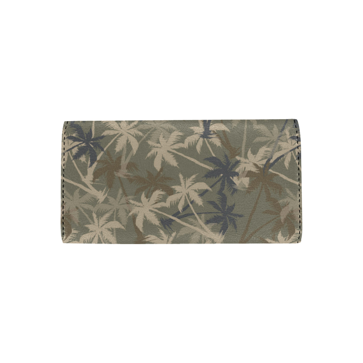 Palm Tree camouflage Women's Trifold Wallet