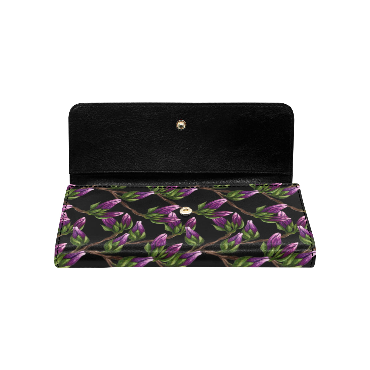 Magnolia Pattern Print Design MAG010 Women's Trifold Wallet