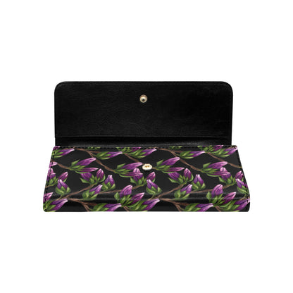 Magnolia Pattern Print Design MAG010 Women's Trifold Wallet