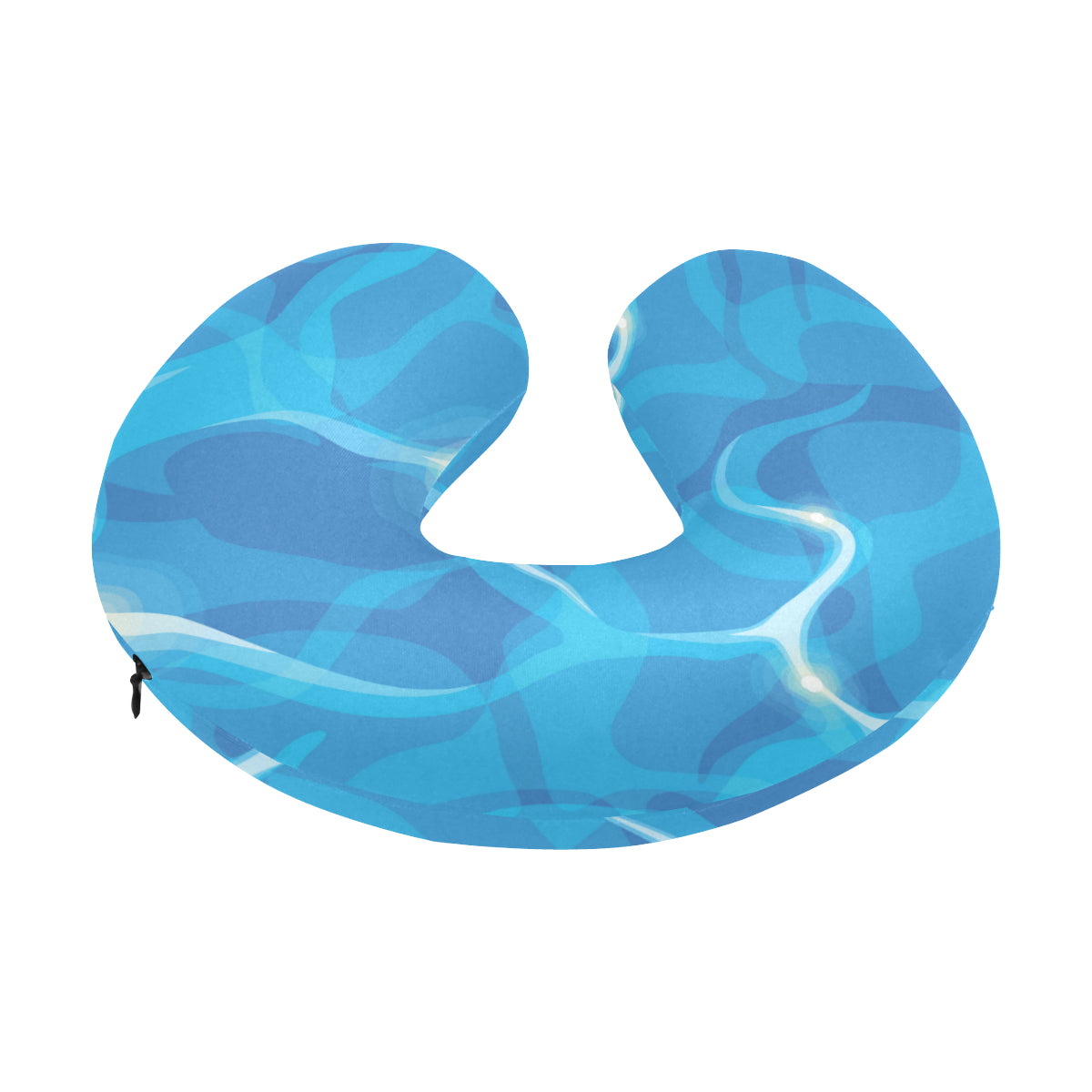 Ocean Reflex Pattern Print Design A02 U-Shaped Travel Neck Pillow