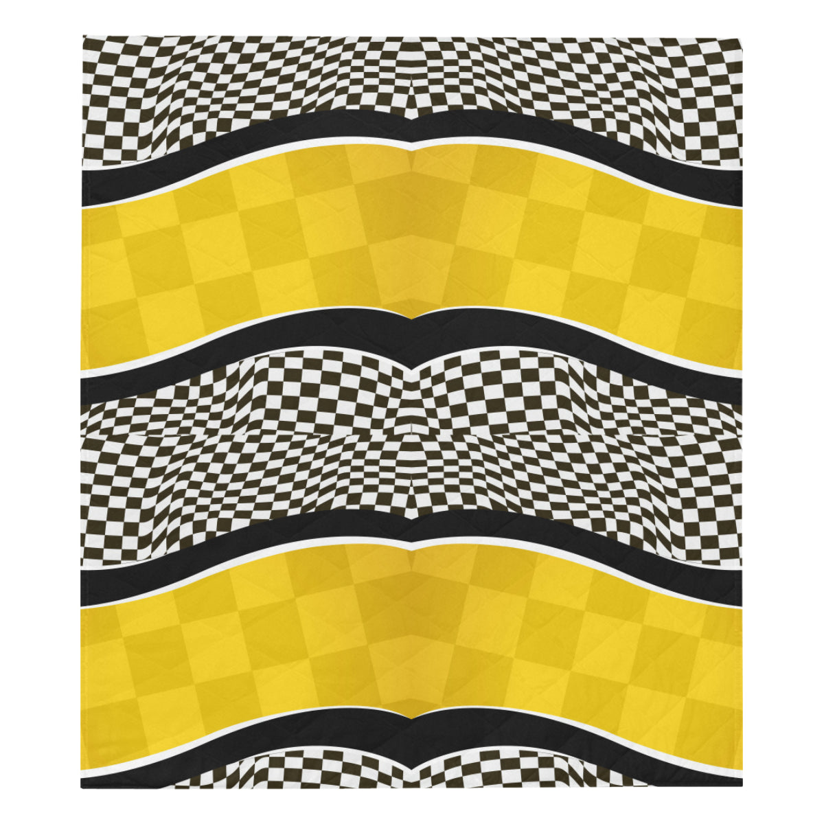 Checkered Pattern Print Design 02 Premium Quilt