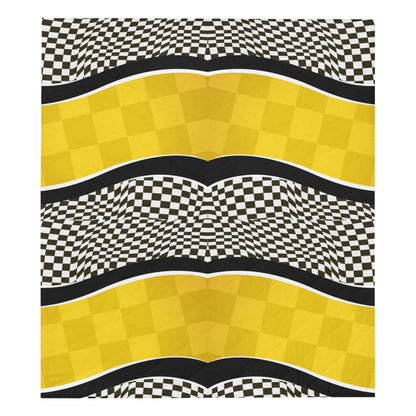 Checkered Pattern Print Design 02 Premium Quilt