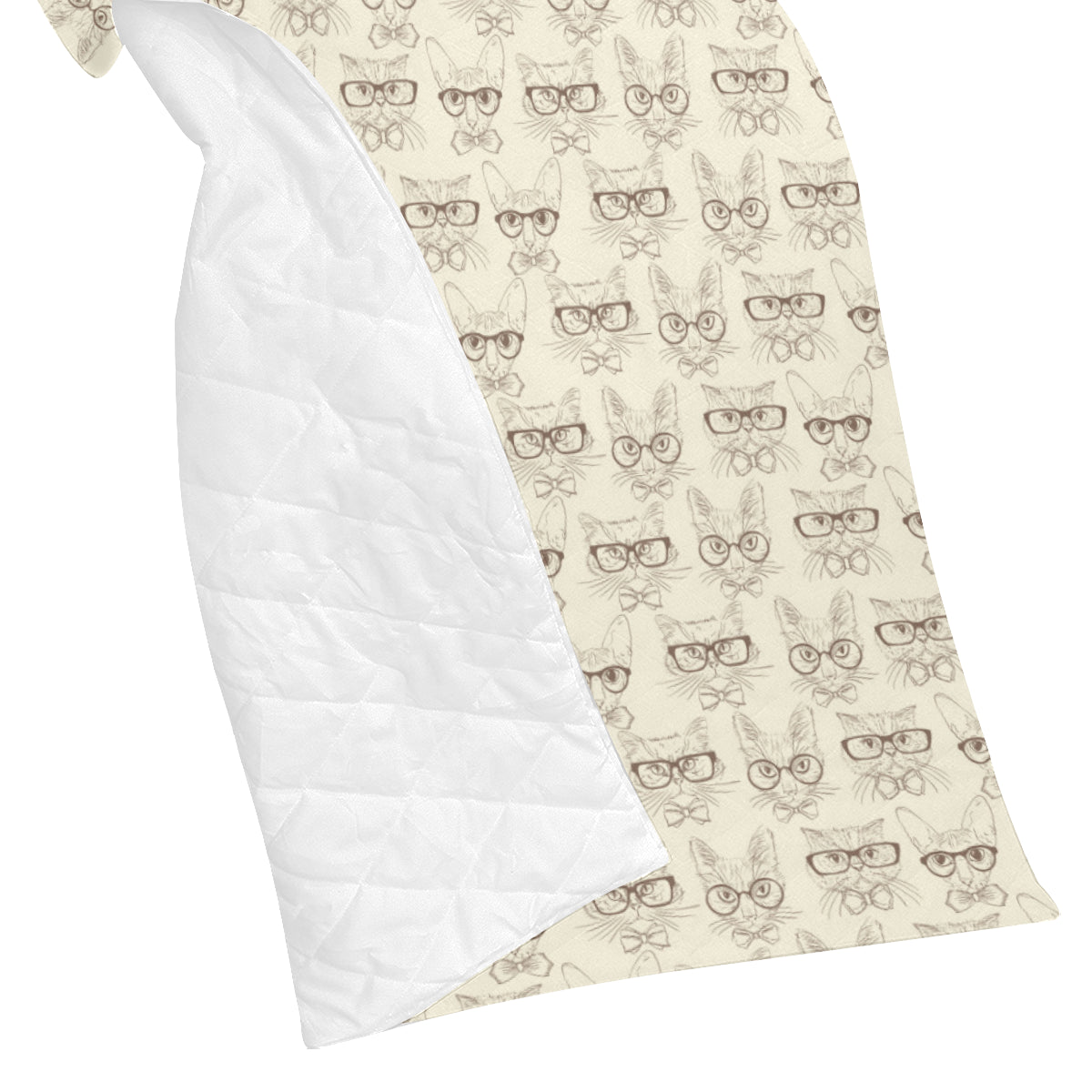 Cat Pattern Print Design 02 Premium Quilt