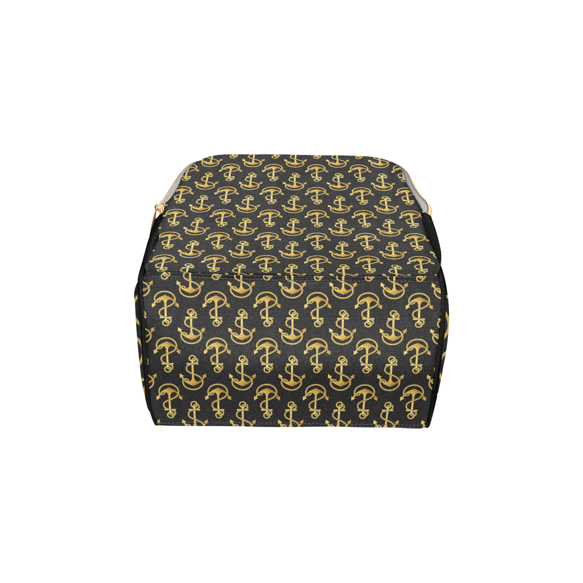 Anchor Gold Pattern Diaper Bag Backpack
