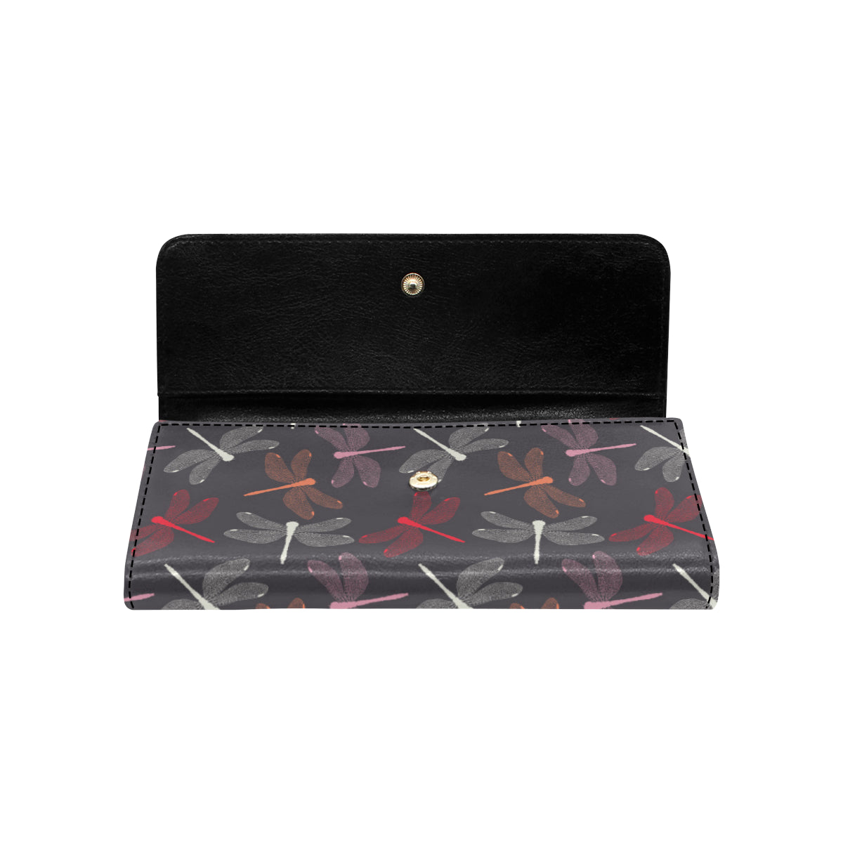 Dragonfly Pattern Print Design 01 Women's Trifold Wallet