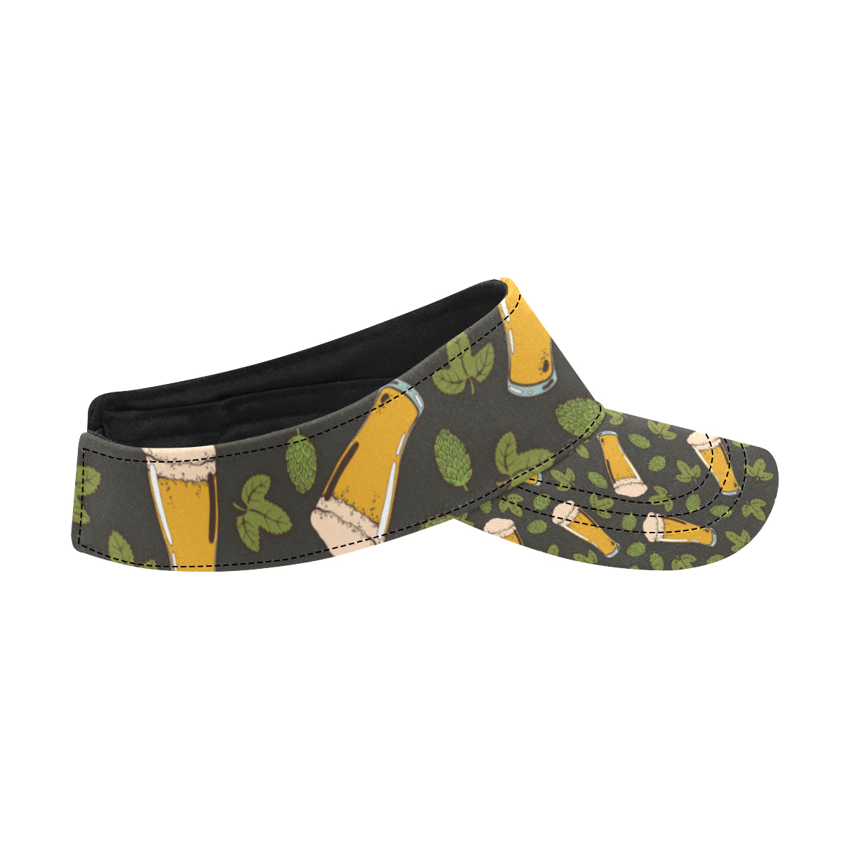 Beer Iris Pattern Print Design 02 Unisex Sun Visor