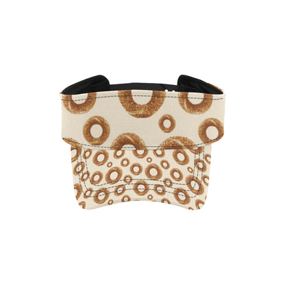 Bagel Pattern Print Design 01 Unisex Sun Visor