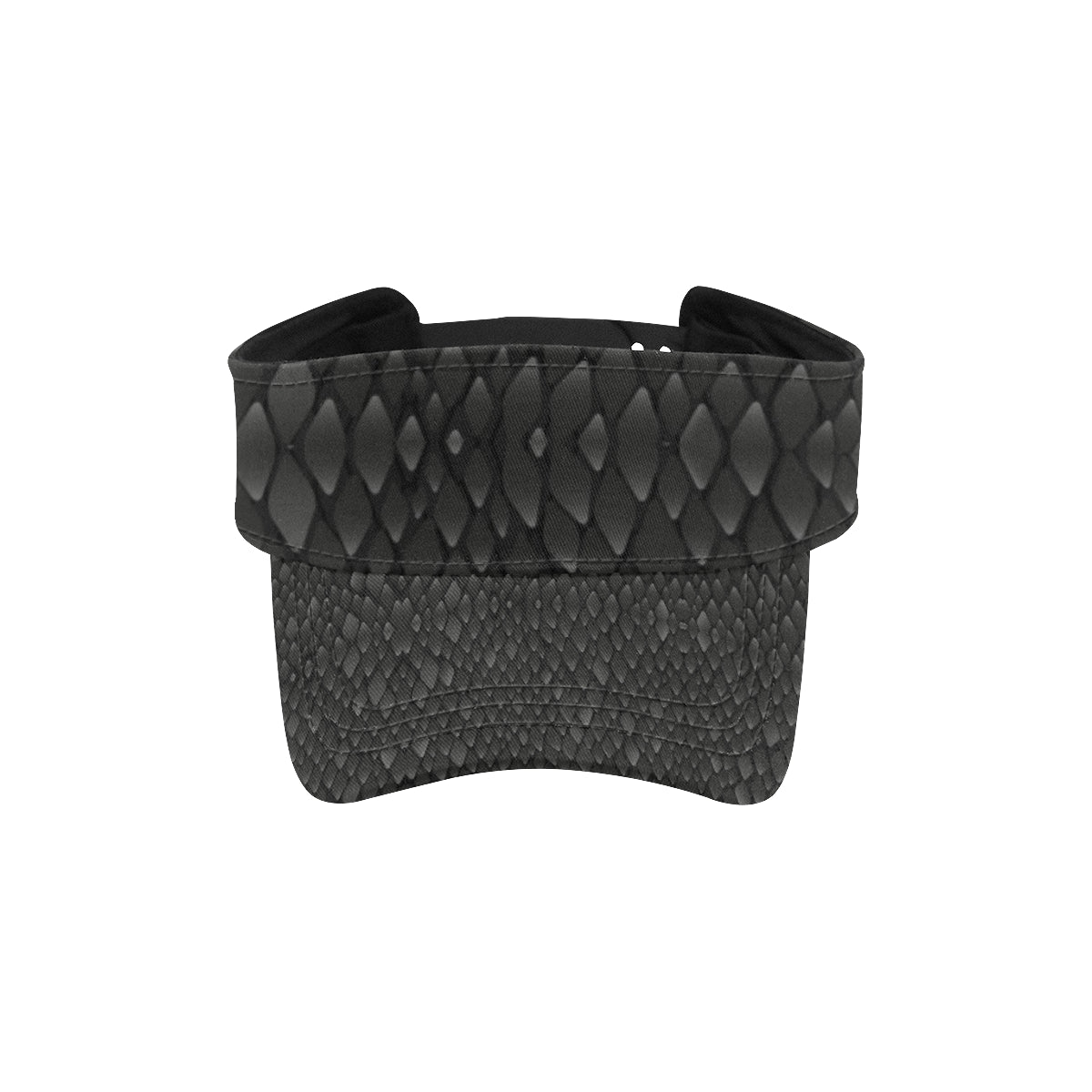 Snake Skin Black Print Unisex Sun Visor