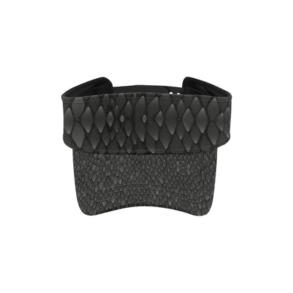 Snake Skin Black Print Unisex Sun Visor