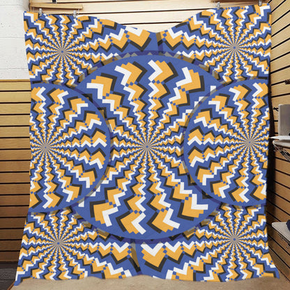 Optical illusion Pattern Print Design A01 Premium Quilt