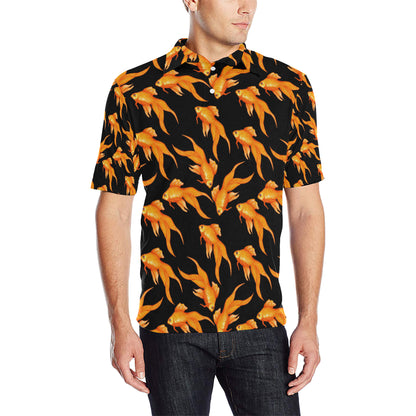Goldfish Pattern Print Design 03 Men Polo Shirt