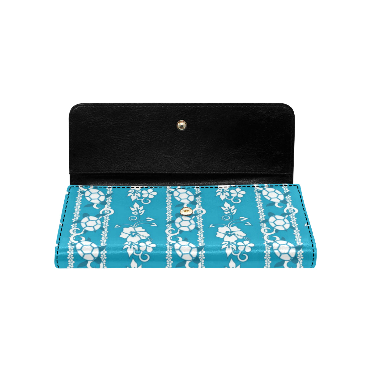 Hawaiian Themed Pattern Print Design H025 Women's Trifold Wallet