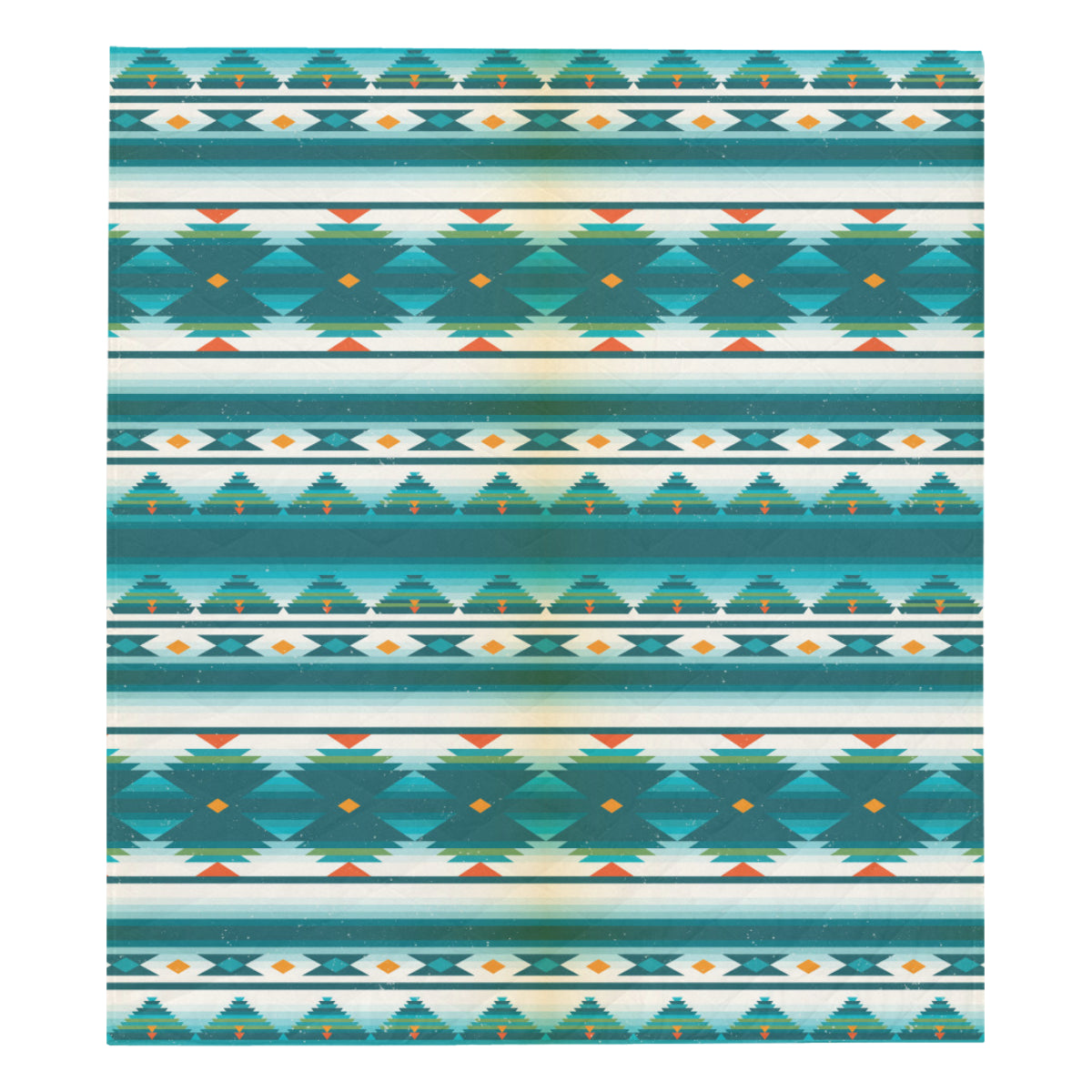 Blue Tribal Aztec Premium Quilt