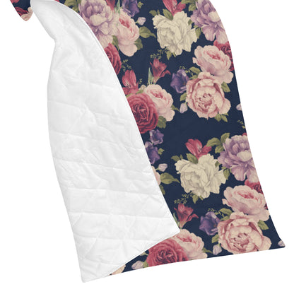 Peony Pattern Print Design PE03 Premium Quilt