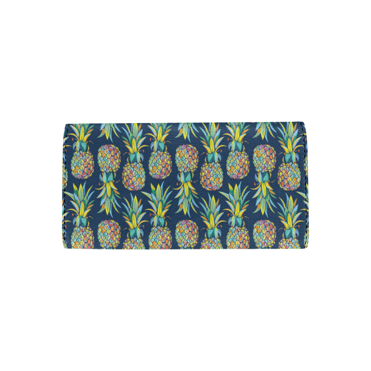 Pineapple Color Art Women's Trifold Wallet