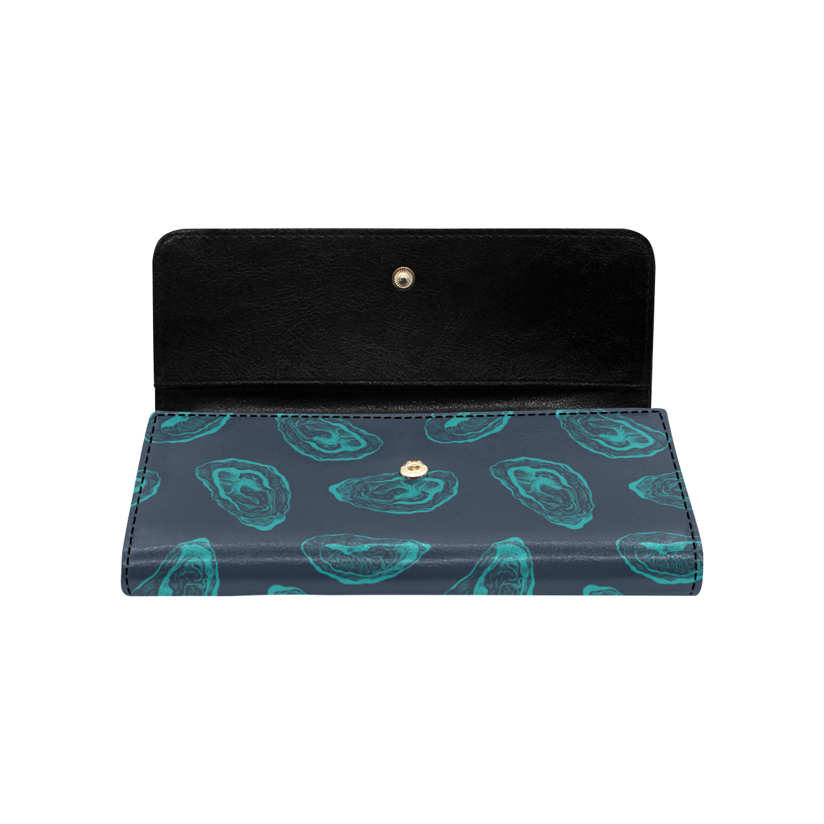Oyster Pattern Print Design 01 Women's Trifold Wallet