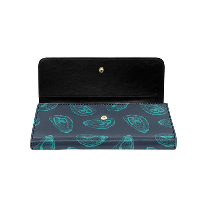 Oyster Pattern Print Design 01 Women's Trifold Wallet
