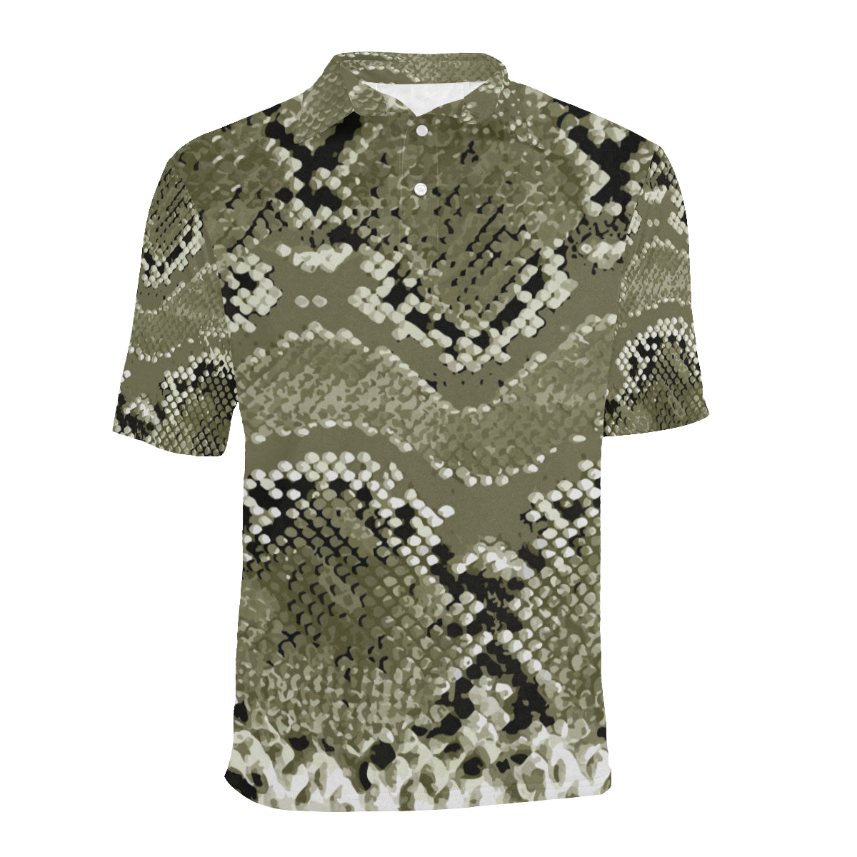 Python Pattern Print Design A04 Men Polo Shirt