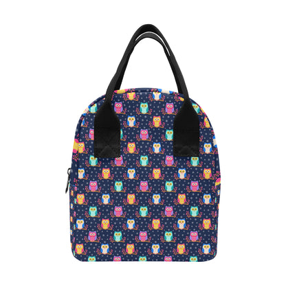 Owl Cute Themed Design Print Insulated Lunch Bag