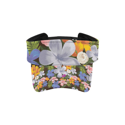 Plumeria Pattern Print Design PM03 Unisex Sun Visor