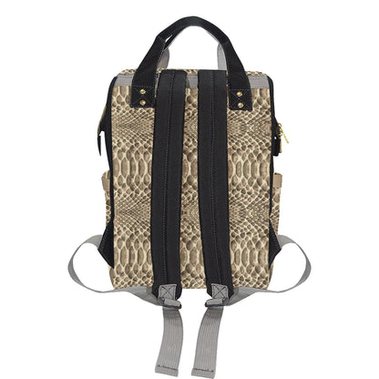 Python Pattern Print Design A02 Diaper Bag Backpack