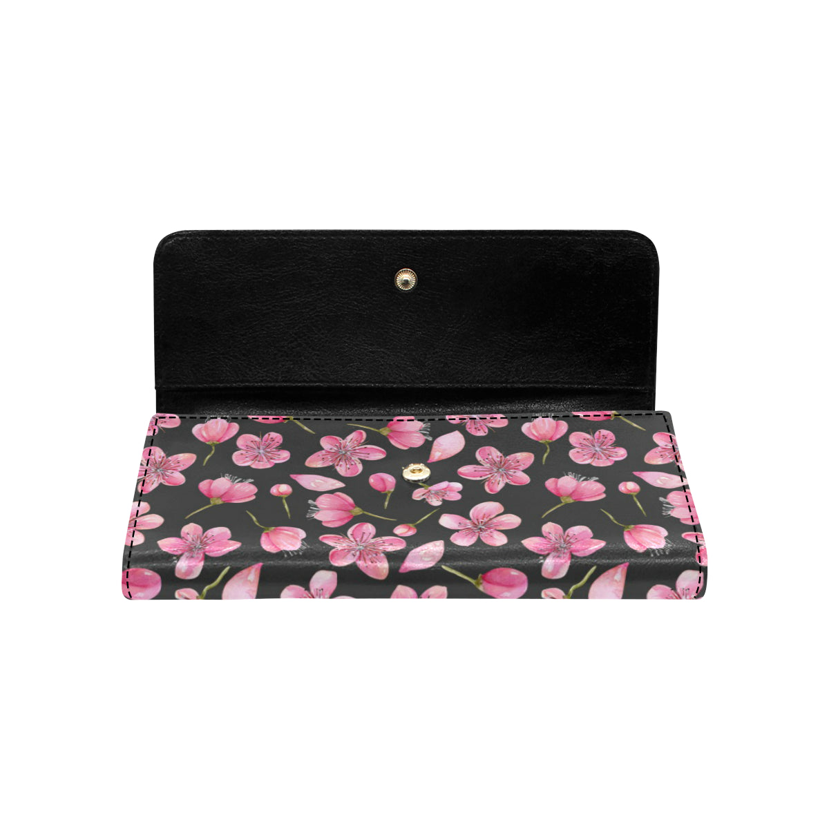 Apple blossom Pattern Print Design AB03 Women's Trifold Wallet